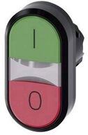 SIEMENS Schalter Doppeldrucktaster, 22mm, rund, Kunststoff, I, O...