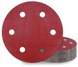 LuxusKollektion Schleifscheibe Schleifpapier 225mm Klett 6 Loch P80 25 St&uuml;ck