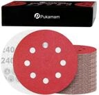 LuxusKollektion Schleifscheibe Schleifpapier 125mm Klett 120 St&uuml;ck 8 Loch 240...