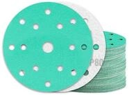 LuxusKollektion Schleifscheibe Schleifpapier 150mm Klett Loch 15 Loch-Gr&uuml;n 60...