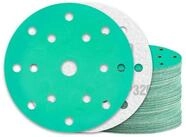 LuxusKollektion Schleifscheibe Schleifpapier 150mm 15 Loch-Gr&uuml;n 60 St&uuml;ck...