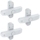 BASI Fensterbeschlag Fenstersicherung (Spar-Set, 3 St), 2-fl&uuml;gelige Fenster,