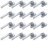 BASI Fenstergriff mit Druckknopfsicherung, 16x Fenstergriff - Silber, (Spar-Set,