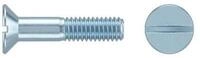 Contorion Schraube ISO 2009 Senkkopfschraube M2x4 Messing blank Schlitz 400 Stk