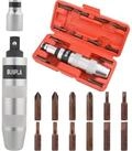 LuxusKollektion Bit-Schraubendreher Handschlagschraubersatz 1/2 Zoll mit 12 Bits