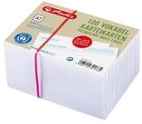 Herlitz Aktenordner Herlitz Karteikarte A7 Vokabeln liniert wei&szlig; Blauer Engel...