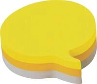 Post-it Notes Haftnotizblock Haftnotizw&uuml;rfel Stanzform Sprechblase