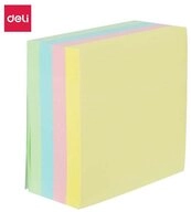 Deli Haftnotizblock Deli EA01703 Klebezettel Quadratisch Gelb, Blau, Pink