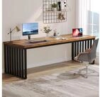 LuxusKollektion Schreibtisch Schreibtisch 180 cm Computertisch Braun mit...
