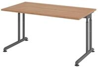 b&uuml;m&ouml; Schreibtisch Serie-Z h&ouml;henverstellbar, Rechteck: 140 x 80 cm - Dekor:
