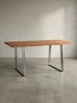 KADIMA DESIGN Schreibtisch B&uuml;rotisch Massivholz Baumkante, Industrial Modern,