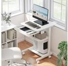HOMCOM Schreibtisch Schreibtisch (B&uuml;rotisch, 1-St., Schreibtisch), Mit Rollen...