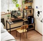 HOMCOM Schreibtisch Schreibtisch Monitorst&auml;nder, CPU-St&auml;nder, Druckerablage, 4