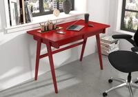 Visby Schreibtisch Edda (Arbeitstisch / Kinderschreibtisch 120 cm Rot,...