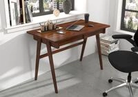Visby Schreibtisch Edda (Arbeitstisch / Kinderschreibtisch 120 cm Nussbaumfarbe,