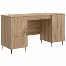 vidaXL Schreibtisch Schreibtisch Artisan-Eiche 142,5 x 50 x 75 cm Holzwerkstoff