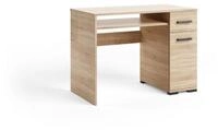 Masseno Schreibtisch ALBANO 90 x 75 cm mit 1 Schubladen und 1 T&uuml;ren Eiche...