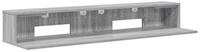 vidaXL Arbeitstisch Studiotisch Sonoma-Grau 110 x 36 x 19,5 cm Holzwerkstoff...