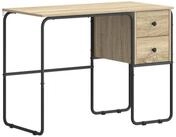 vidaXL Schreibtisch Schreibtisch mit Stauraum Sonoma-Eiche 100 x 50 x 75 cm...