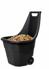 Mojawo Schubkarre Schubkarre Gartenkarre Handwagen Gartentrolley 55Liter Schwarz