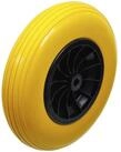 BGS Lenkrolle BGS Do it yourself Schubkarrenrad PU, gelb/schwarz 400 mm