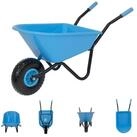 TRUTZHOLM Spielzeug-Gartenset Kinderschubkarre uni 40kg Kunststoffwanne in rot...