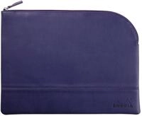 EXACOMPTA Organizer Etui Kunstleder Rei&szlig;verschluss, 21x28 cm Mitternachtsblau
