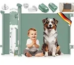 KIDIZ T&uuml;rschutzgitter Treppenschutzgitter ausziehbar bis 180cm f&uuml;r Kinder,...