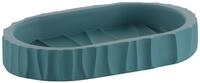 kela Seifenschale MERIDA, Petrol, mit Rand, Breite: 15 cm, aus Polyresin, mit...