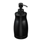 relaxdays Seifenspender Edelstahl 400 ml, (1-tlg), schwarz