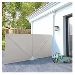 furnicato Markise Faltbarer Terrassen-Seitenf&auml;cher Creme 300x150 cm...