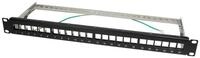 LogiLink Keystone Patchpanel f&uuml;r 24 Keystone Buchsen, geschirmt...