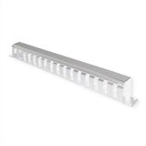VALUE Netzwerkschrank 19-Zoll-Frontplatte 1 HE mit Rangierkanal 40 x 40 mm