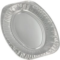PAPSTAR Servierplatte Servierplatten, Alu oval 43 cm x 29 cm 100 Stk, Aluminium