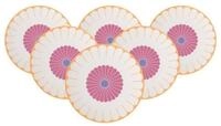 Villeroy & Boch Servierplatte Fleur Couleur Servierplatten &oslash; 31,8 cm 6er Set,