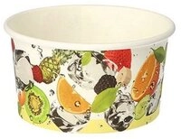 PAPSTAR Eisschale PAPSTAR 88692 Eisbecher rund "Fr&uuml;chte" Pappe 250ml