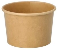 PAPSTAR Einwegbecher Eisbecher, Pappe 150 ml &Oslash; 8,6 cm, 5,2 cm braun 1000 Stk,...