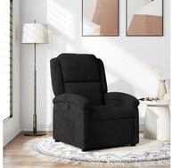 vidaXL Sessel vidaXL Relaxsessel Schwarz Samt