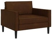 vidaXL Sessel XL-Sessel Braun Kunstwildleder (1-St)