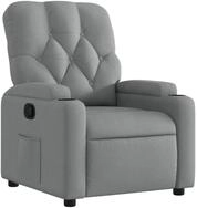 vidaXL Sessel Relaxsessel Hellgrau Stoff (1-St)