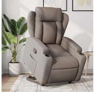 vidaXL Sessel vidaXL Relaxsessel mit Aufstehhilfe Taupe Stoff