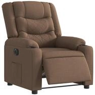 vidaXL Sessel Relaxsessel Elektrisch Braun Stoff (1-St)