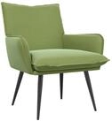 vidaXL Sessel Sessel Hellgr&uuml;n Samt (1-St)