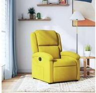 vidaXL Sessel vidaXL Relaxsessel Gelb Samt