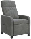 vidaXL Sessel Liegesessel Dunkelgrau Samt (V) (1-St)