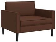 vidaXL Sessel XL-Sessel Braun Kunstleder (1-St)