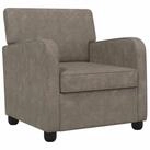 vidaXL Sessel Sessel Antikgrau Kunstleder (1-St)