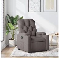 vidaXL Sessel vidaXL Relaxsessel Taupe Stoff