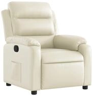 vidaXL Sessel Relaxsessel Creme Kunstleder (1-St)