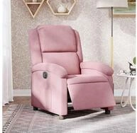 vidaXL Sessel vidaXL Relaxsessel Elektrisch Rosa Samt